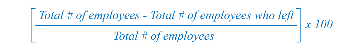 Formula for Employee Retention Rate
