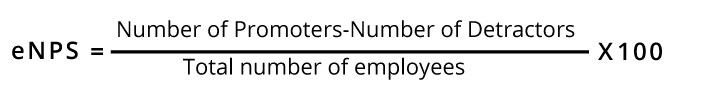 Employee Net Promoter Score Formula