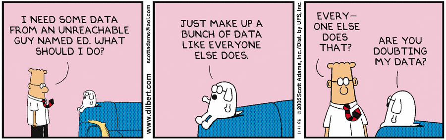 Dilbert says about DATA