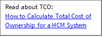 Text BoxHow to  Calculate Total Cost of Ownership for a HCM System